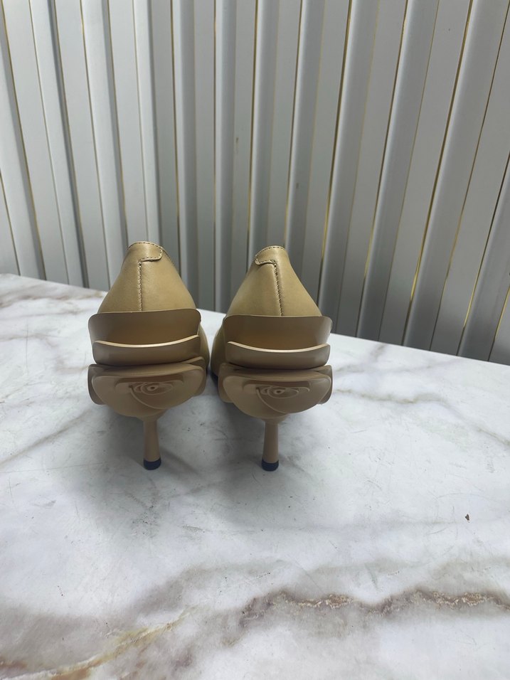 Bej Stiletto Topuklu Kadın Ayakkabı - Görsel 3