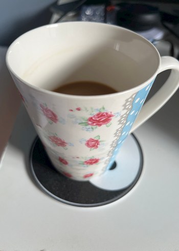 Yuvarlak Yin Yang Desenli Bardak Altlığı - Görsel 2