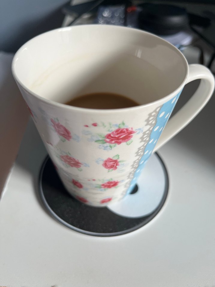 Yuvarlak Yin Yang Desenli Bardak Altlığı - Görsel 2