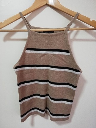 çizgili croptop