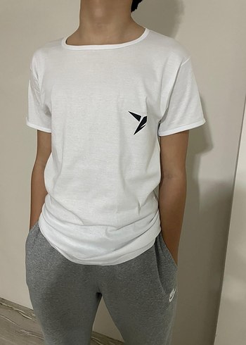 YONIX Baskılı Beyaz Erkek Tişört - Görsel 2