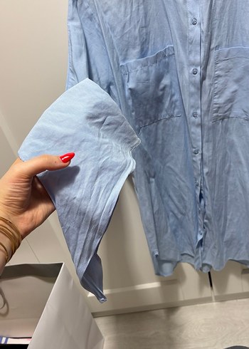 Açık Mavi Kadın Gömlek - Görsel 3