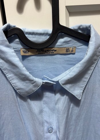 Açık Mavi Kadın Gömlek - Görsel 4