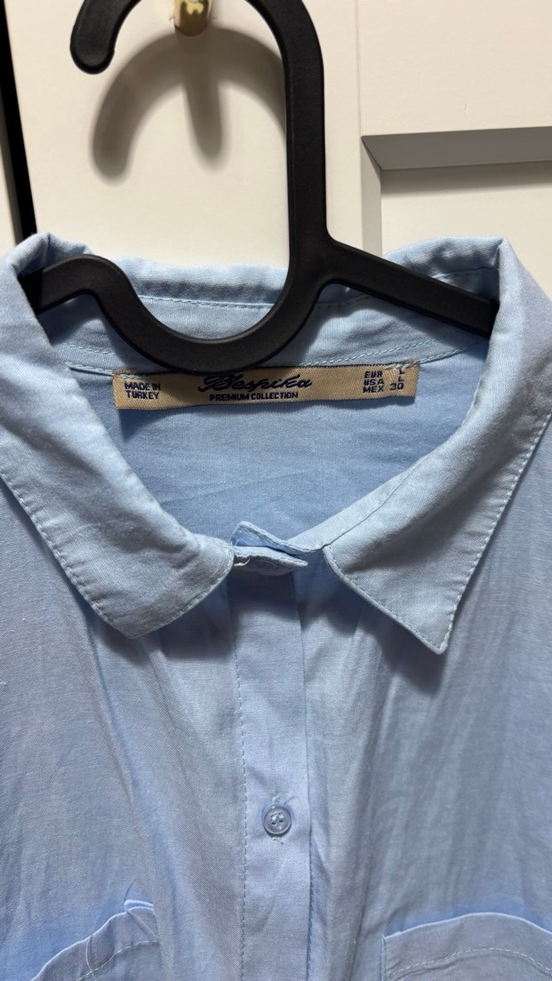 Açık Mavi Kadın Gömlek - Görsel 4