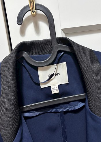 Lacivert Midi Boy Ceket - Görsel 5