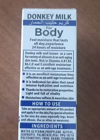 Donkey Milk Beyazlatıcı ve Nemlendirici Krem - Görsel 3