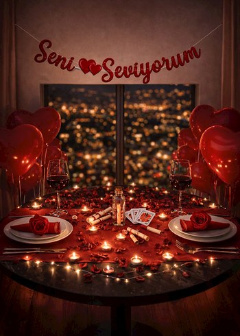 Dilek Şişeli Romantik Süsleme Paketi - Görsel 2