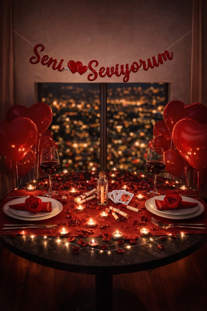 Dilek Şişeli Romantik Süsleme Paketi - Görsel 2