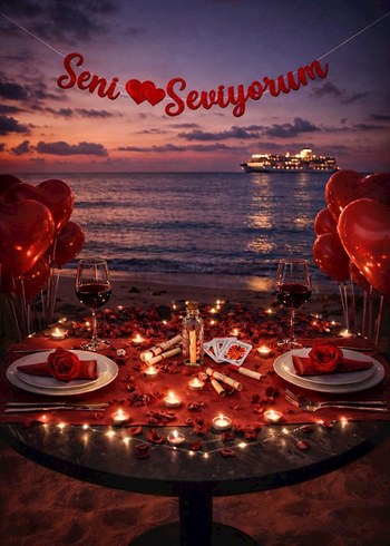 Romantik Masa Süsleme Paketi - Görsel 9