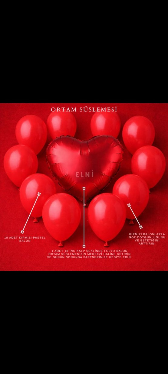 Romantik Masa Süsleme Paketi - Görsel 2