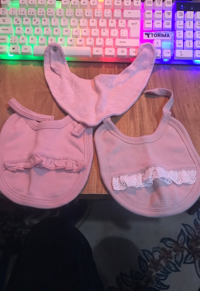 Pembe Bebek Önlük Seti 3'lü - Görsel 2