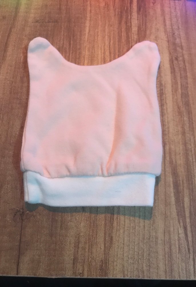 Pembe Bebek Yenidoğan şapka - Görsel 2