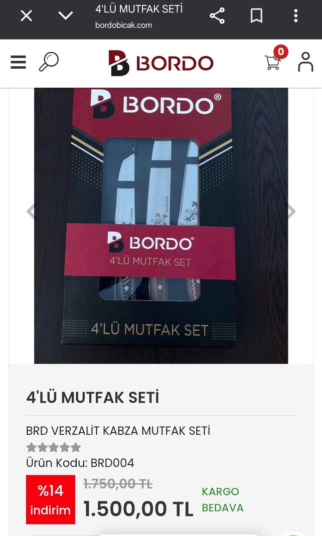 Kahverengi Saplı 5 Parça Bıçak Seti - Görsel 3