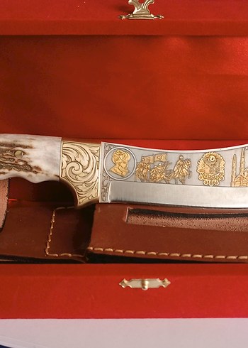 Altın İşlemeli Dekoratif Bıçak - Görsel 4