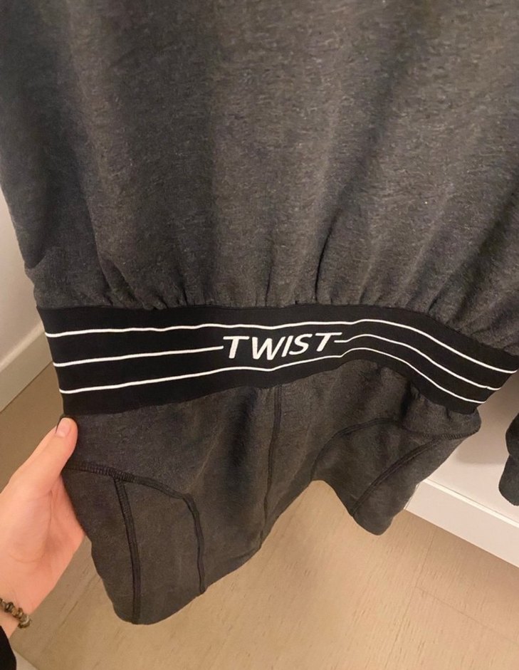 Gri Kadın Midi Triko Elbise - Görsel 2