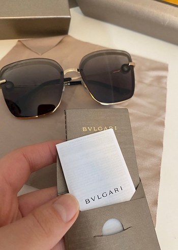 Bvlgari Minimalist Transparan Gri Kahverengi Kadın Gözlük. - Görsel 4