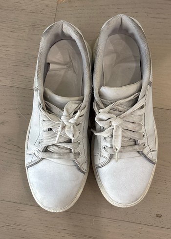 Gri Süet Kadın Spor Ayakkabı - Görsel 3