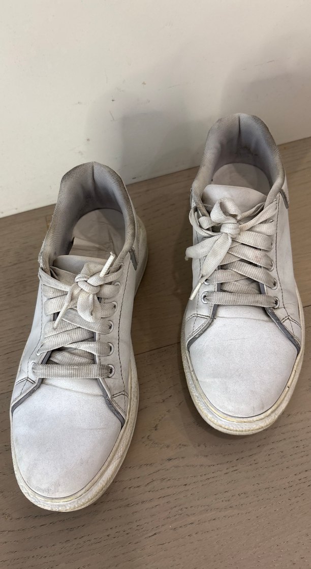 Gri Süet Kadın Spor Ayakkabı - Görsel 2