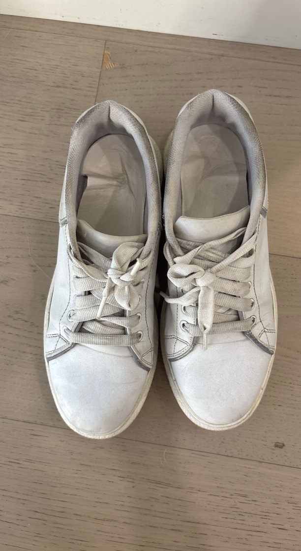 Gri Süet Kadın Spor Ayakkabı - Görsel 3