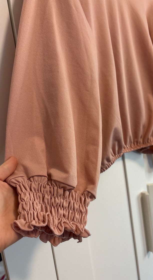 Pembe vintage bluz - Görsel 2