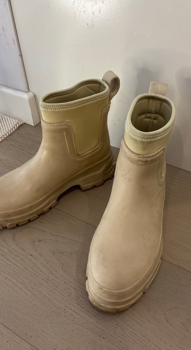 Bej Minimalist Platform Topuklu Kadın Bot - Görsel 2