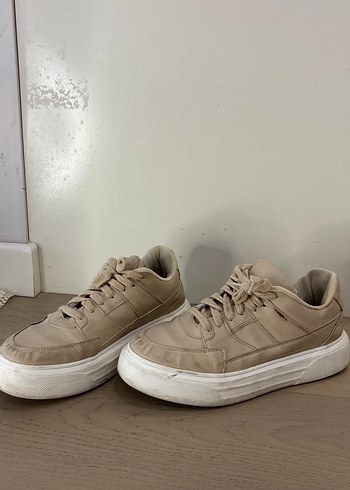 Bej Minimalist Kadın Platform Sneaker - Görsel 2