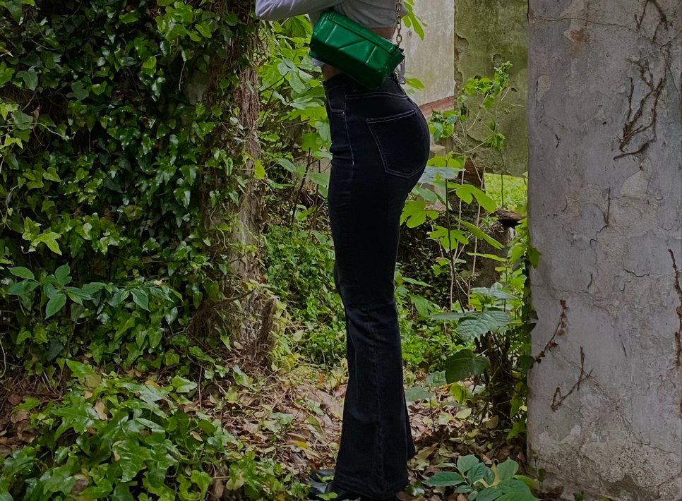 Gri Kadın Denim Pantolon - Görsel 3