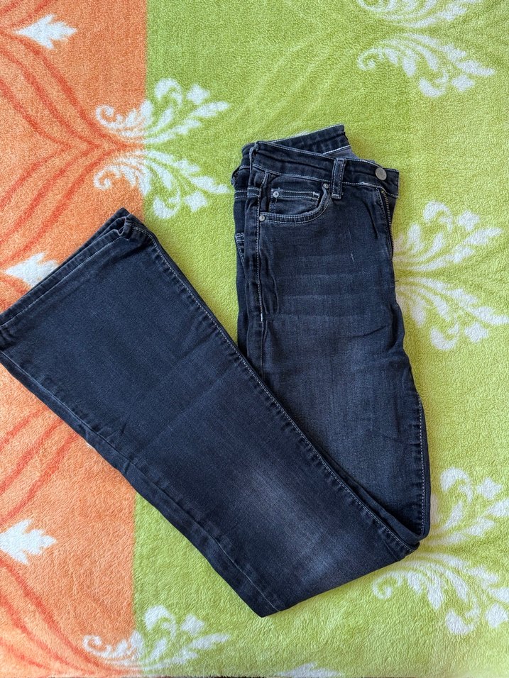 Gri Kadın Denim Pantolon - Görsel 2