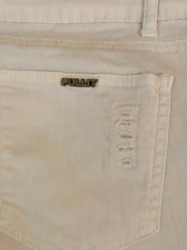 Beyaz Düz Kesim Jean Pantolon — görsel 11/13