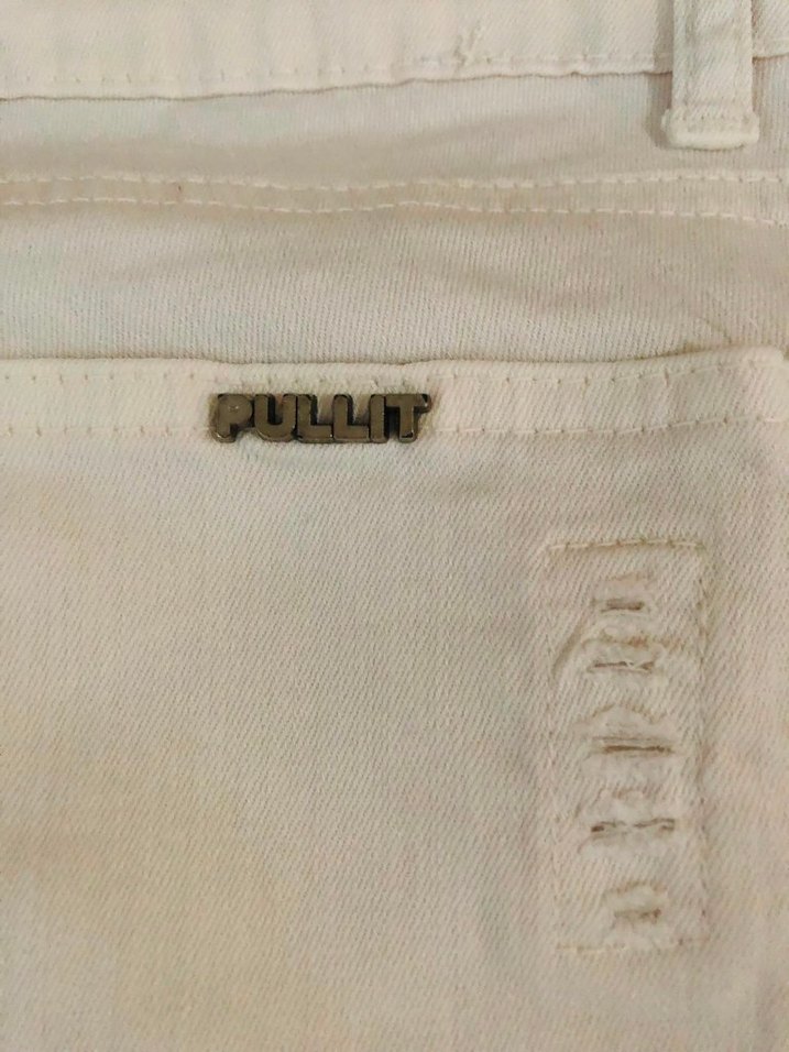 Beyaz Düz Kesim Jean Pantolon — görsel 10/13
