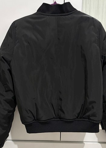 Siyah Fermuarlı Kadın Streetwear Ceket - Görsel 2