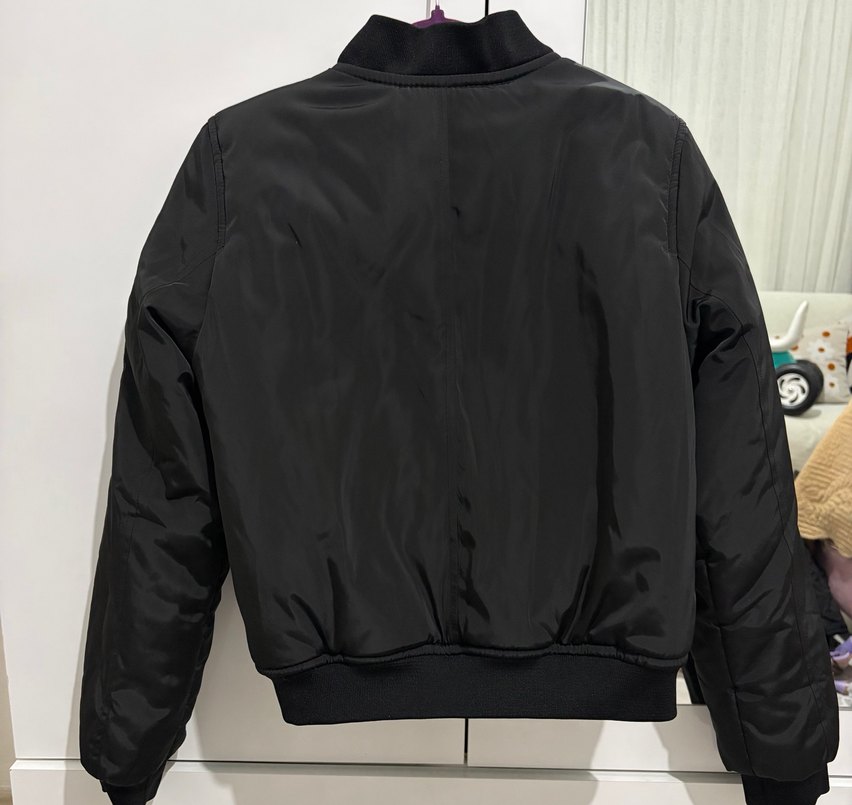 Siyah Fermuarlı Kadın Streetwear Ceket - Görsel 2