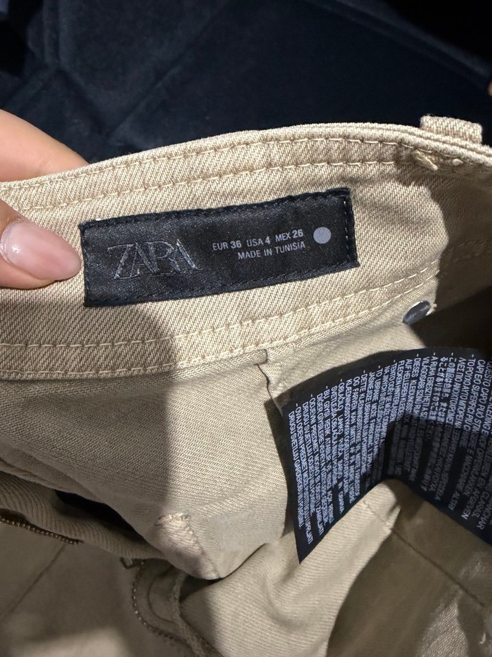 Bej Midi Kadın Pantolon Rahat Kesim - Görsel 3