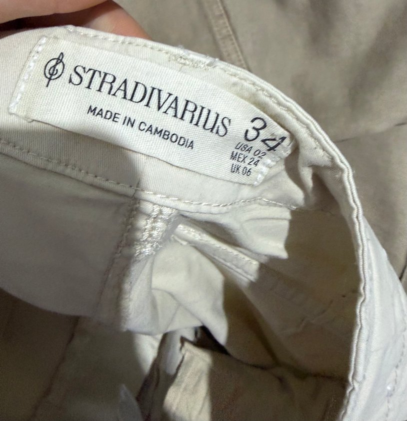 Bej Rahat Kesim Midi Kadın Kot Pantolon - Görsel 4