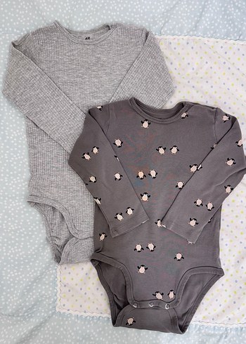 H&M Uzun Kollu İkili Body - Görsel 2