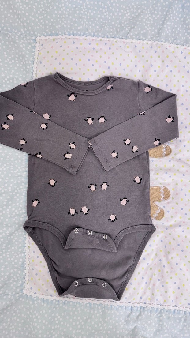 H&M Uzun Kollu İkili Body - Görsel 5