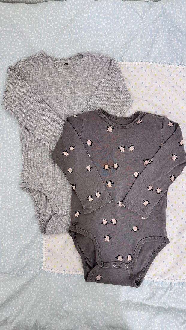 H&M Uzun Kollu İkili Body - Görsel 2