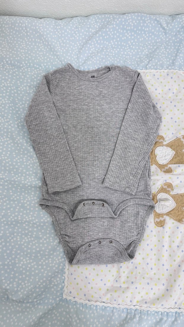 H&M Uzun Kollu İkili Body - Görsel 3