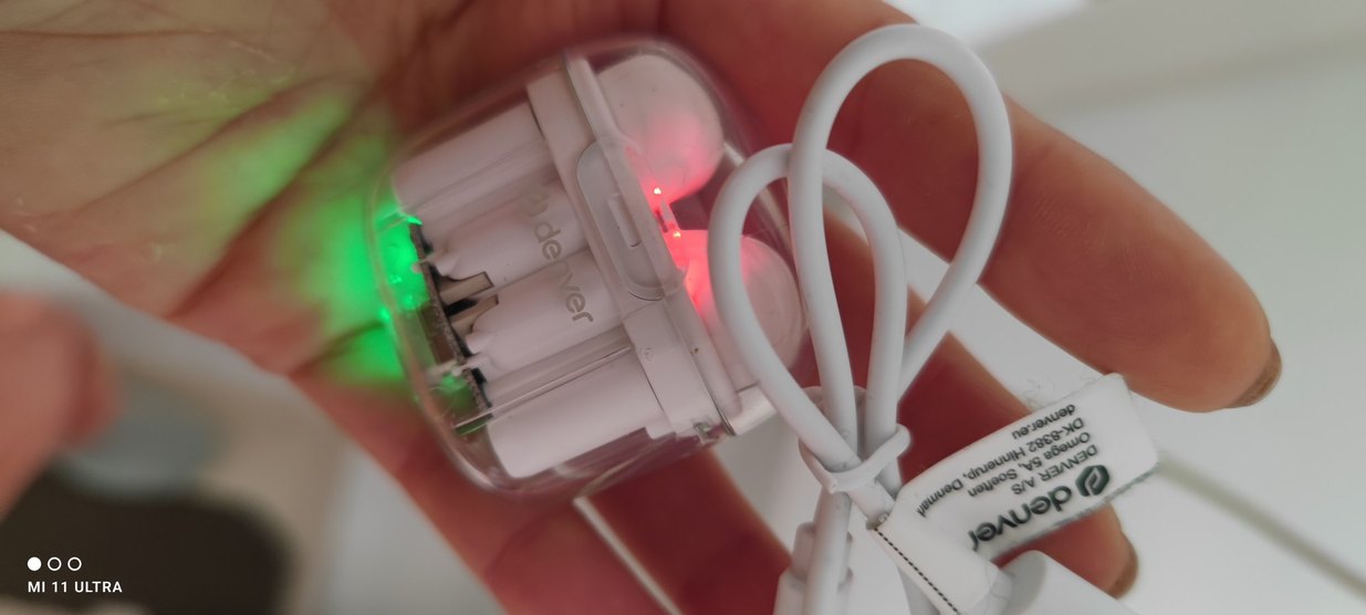 Denver TWS-In-Ear Kulaklık Beyaz - Görsel 2