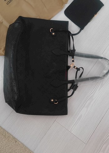 Klasik Siyah Deri Parisien Çanta - Görsel 3