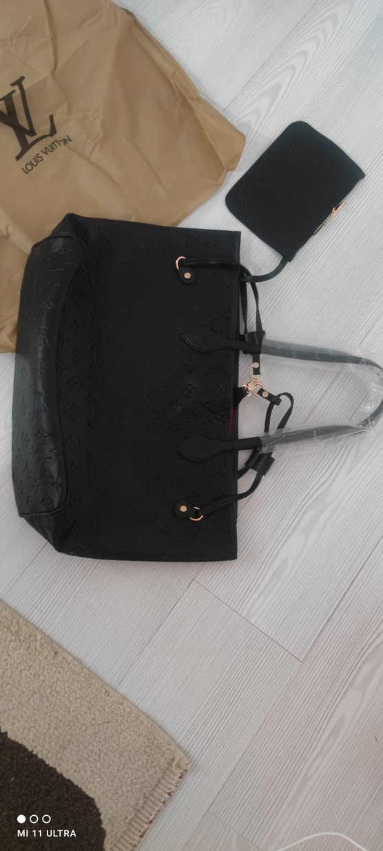 Klasik Siyah Deri Parisien Çanta - Görsel 3