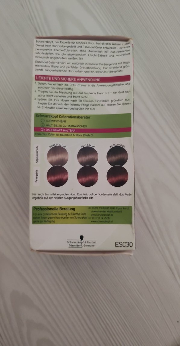 Schwarzkopf Essential Color Kalıcı Saç Boyası 230 Maun - Görsel 2