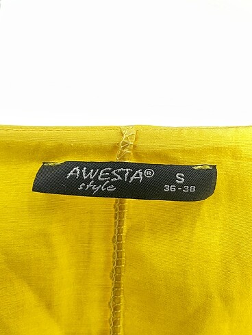 s Beden sarı Renk Silk & Cashmere Kısa Elbise %70 İndirimli.
