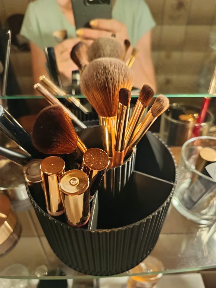 Siyah Döner Makyaj Organizeri - Görsel 2