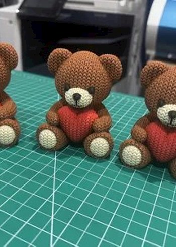 Kahverengi Ayıcık figür Oyuncak 3d - Görsel 3