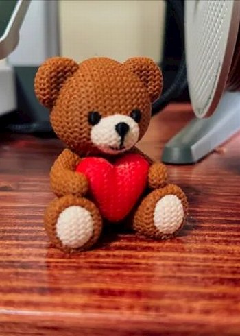 Kahverengi Ayıcık figür Oyuncak 3d - Görsel 2