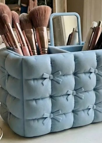 Pastel Mavi Makyaj Organizer Kutusu - Görsel 2