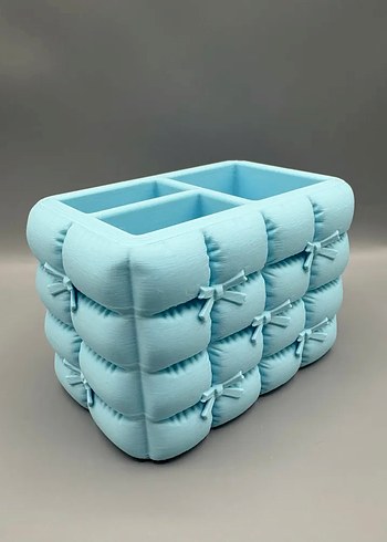 Pastel Mavi Makyaj Organizer Kutusu - Görsel 4