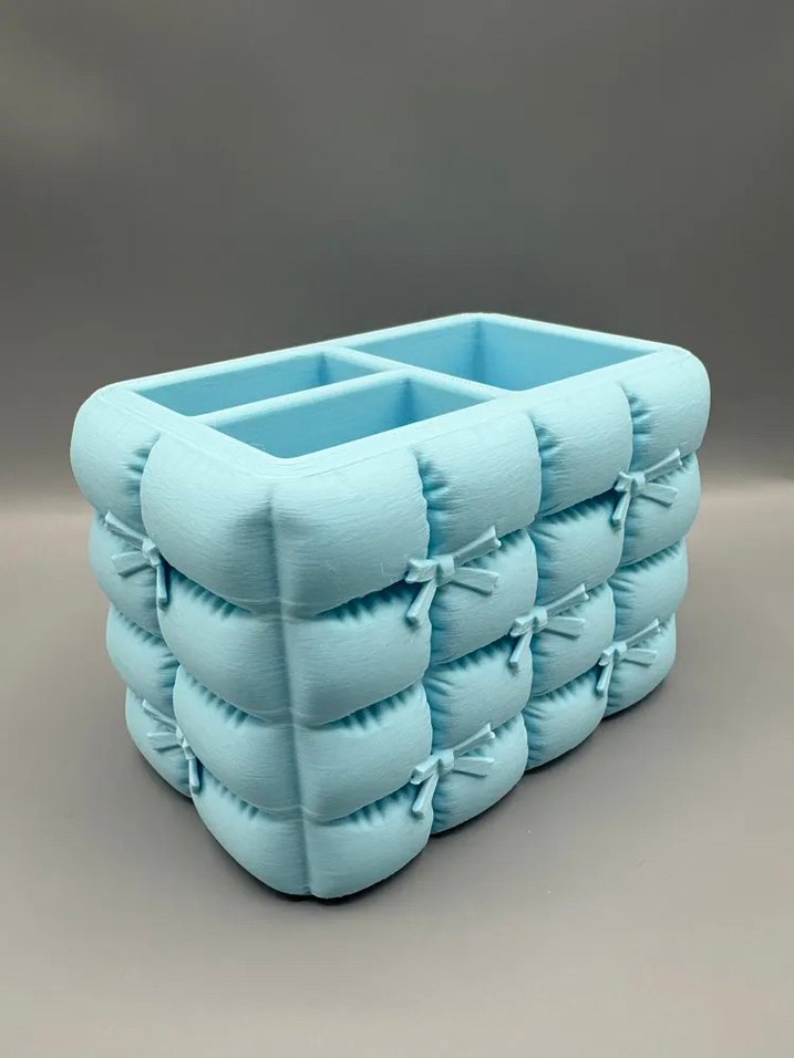 Pastel Mavi Makyaj Organizer Kutusu - Görsel 4