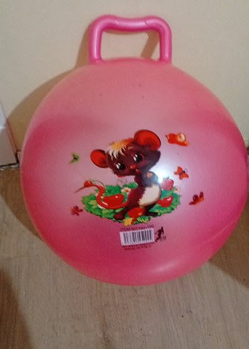 DECATLON Pembe Kulplu Zıplayan Top Oyuncak - Görsel 3